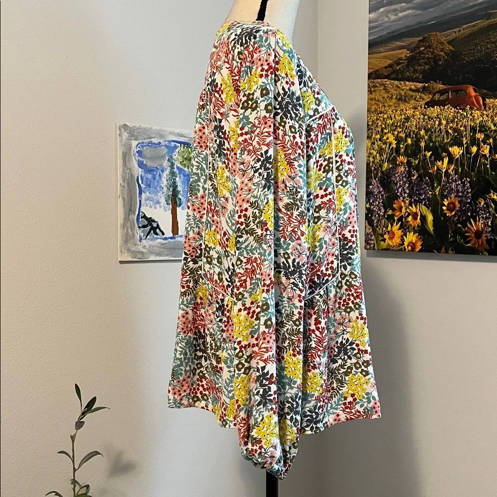 Loft Boho Style Floral Pullover - Picture 6 of 11